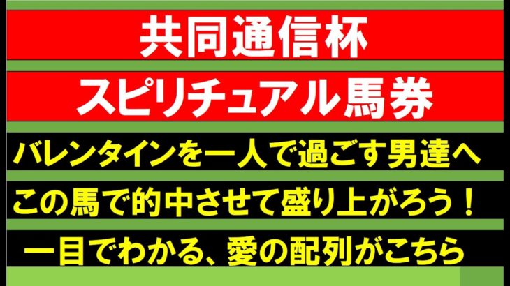共同通信杯スピリチュアル馬券２０２２