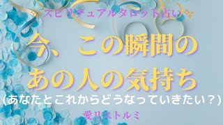 [スピリチュアルタロット占い]🔮今、この瞬間のあの人の気持ち🌠(あなたとこれからどうなって行きたいか❔🌹💐🌱）