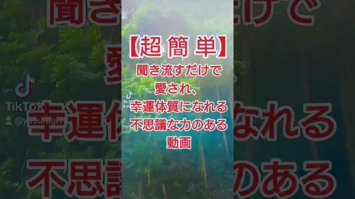 今すぐ聞き流して人生大逆転 #スピリチュアル #波動 #浄化 #shorts #潜在意識 #tiktok  #引き寄せ #アファメーション #幸運 #幸せ #愛される #開運 #love