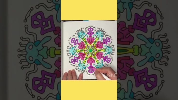 マンダラぬり絵 #10　大人のぬり絵　Mandara Mandara art　曼荼羅　マインドフルネス　見る瞑想