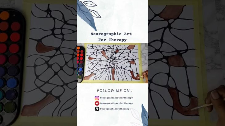 Coloring Neurographic Art for Anxiety, Mindfulness, deep sleep and Relaxations #Shorts Videos 199