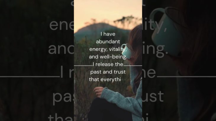 I have abundant energy, vitality, and well-being. #affirmation #iamaffirmation #dailyaffirmations