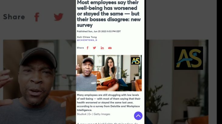 Surprising survey results: Decline in employees’ well-being