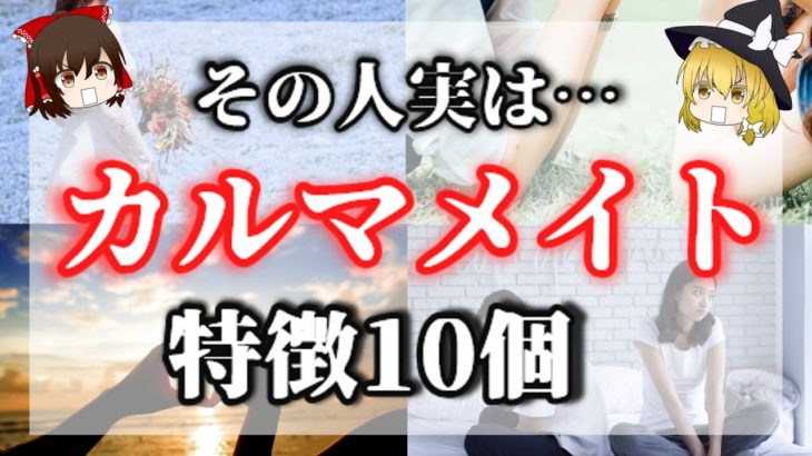 【ゆっくりスピリチュアル】その人はカルマメイトです！特徴⑩個。ツインレイではなくカルマメイト！？前世のもつれた縁とは！？