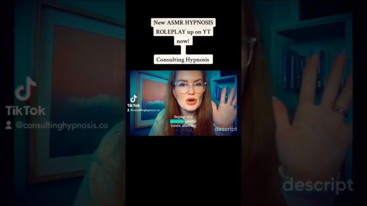 new ASMR HYPNOSIS ROLEPLAY session is up now! HEALTH & WELLBEING #asmr #asmrhypnosis #asmrroleplay