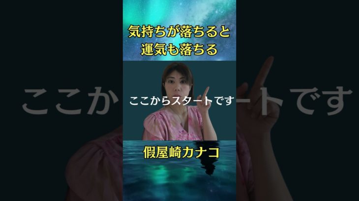 気持ちが落ちると運気も落ちる　#引き寄せの法則 #波動 #スピリチュアル #shorts #女性の自立 #假屋崎カナコ