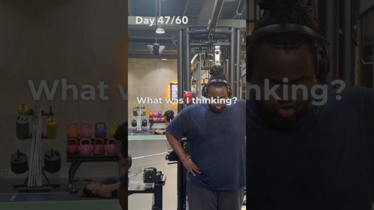 Day 47/60 What was I thinking? #healthy #wellbeing  #weights #weightlifting