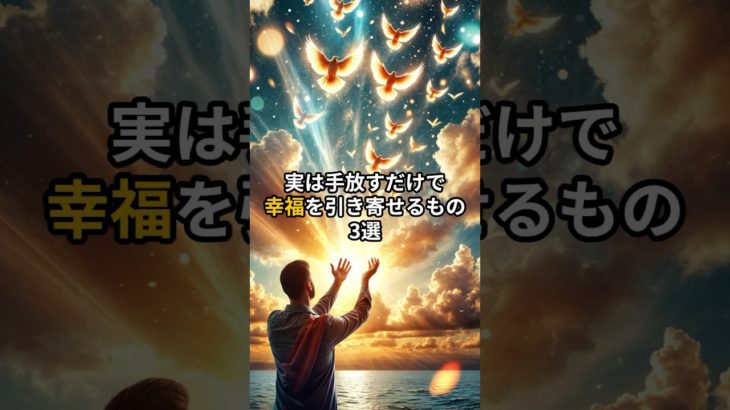 実は手放すだけで幸福を引き寄せるもの3選 #shorts #スピリチュアル #幸福 #引き寄せ