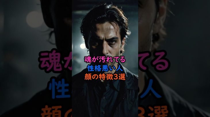 魂が汚れてる性格が悪い人の顔の特徴3選 #スピリチュアル #サイン #風水 #占い #ツインレイ #shorts