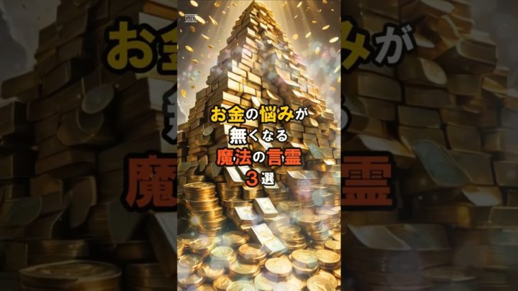 お金の悩みが無くなる魔法の言霊３選 #shorts  #恋愛 #開運  #占い #幸運  ＠幸福スピ #スピリチュアル #金運