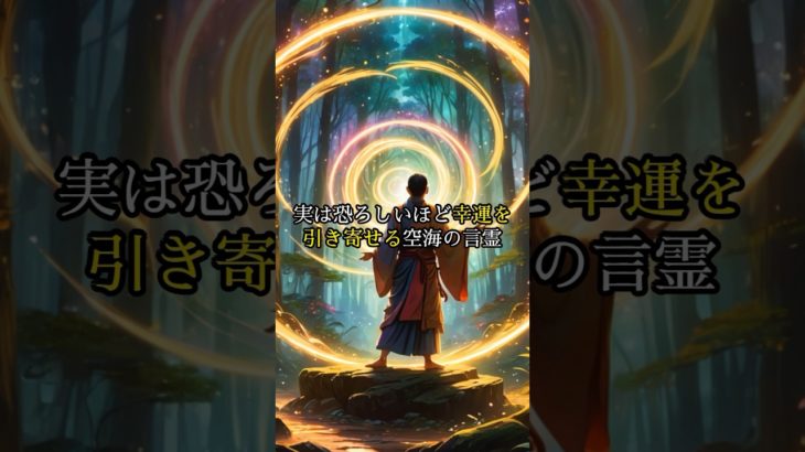 実は恐ろしいほど幸運を引き寄せる空海の言葉#shorts #言霊 #スピリチュアル