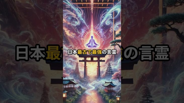 日本最古で最強の言霊 #shorts #言霊 #スピリチュアル