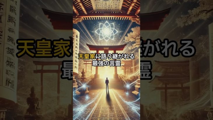 天皇家に語り継がれる最強の言霊 #shorts #言霊 #スピリチュアル #引き寄せ #開運