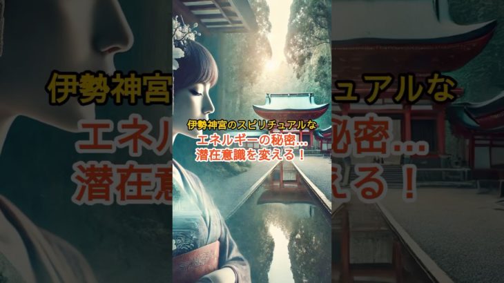 伊勢神宮のスピリチュアルなエネルギーの秘密…【潜在意識をかえる！】