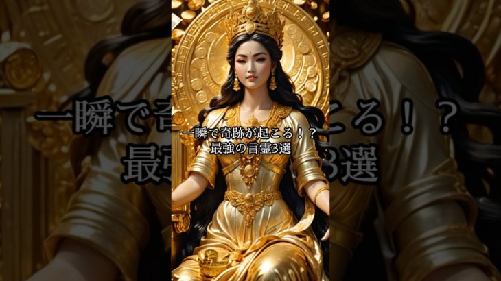 一瞬で奇跡が起こる！？最強の言霊3選 #スピリチュアル #最強開運 #金運上昇 #占い #金運 #金運アップ #言霊 #ことだま
