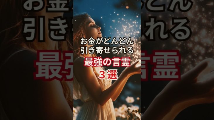 お金がどんどん引き寄せられる！最強の言霊3選 #言霊 #スピリチュアル#shorts
