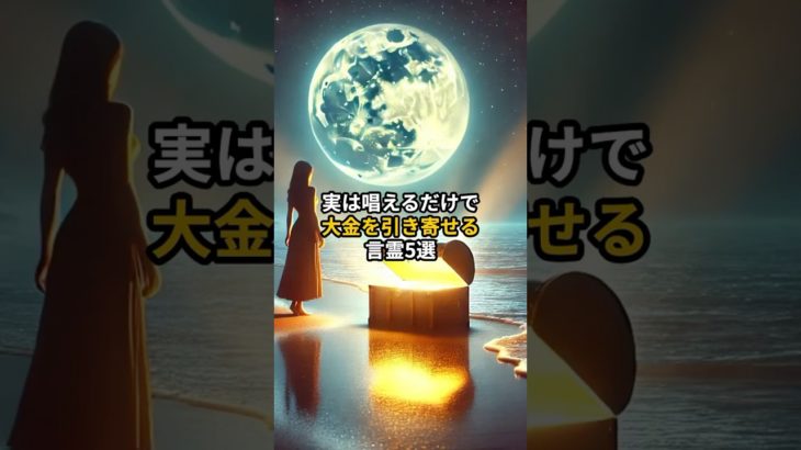 実は唱えるだけで大金を引き寄せる言霊5選 #shorts #言霊 #引き寄せ #スピリチュアル
