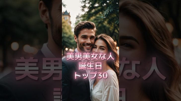 美男美女な人の誕生日ランキングTOP30 #スピリチュアル #サイン #金運 #運 #大金 #開運 #幸運 #財運 #風水 #占い #誕生日 #ランキング #イケメン #美女 #shorts