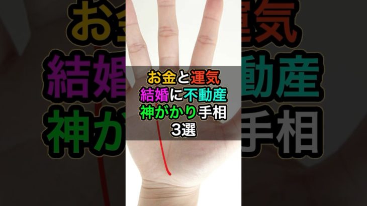 全てうまくいく神がかった手相3選 #スピリチュアル #サイン #金運 #運 #大金 #開運 #幸運 #財運 #風水 #占い #手相 #shorts