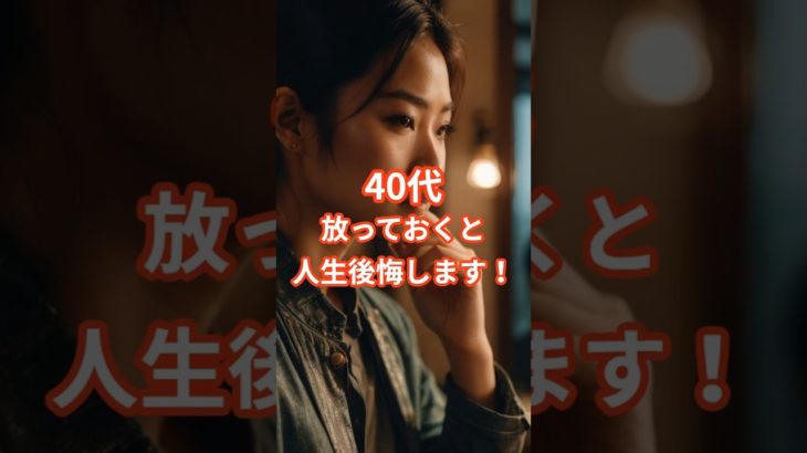 【人生を変える】40代は最高の時期！ #shorts #ウェルビーイング #習慣