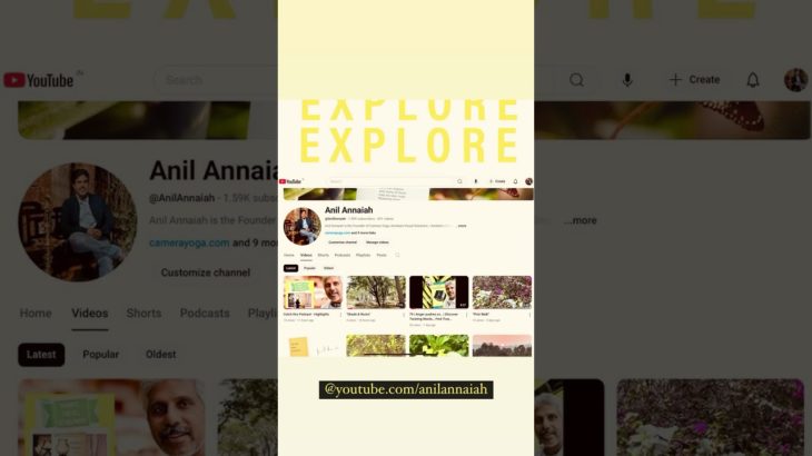 Explore! in your steps leading to Wellbeing #anilannaiah #youtube
