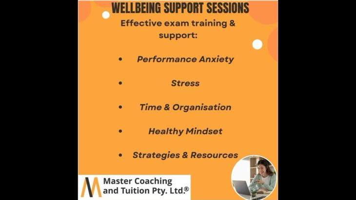 Wellbeing Support. Be mentally ready for your important test.