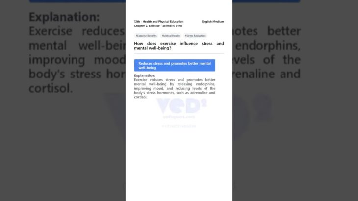 Exercise & Mental Well-being | Health & PE