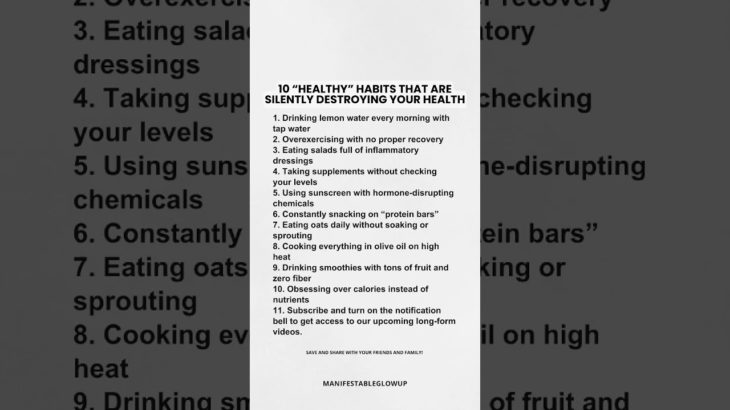 Some “healthy” habits may actually be silently harming your well-being