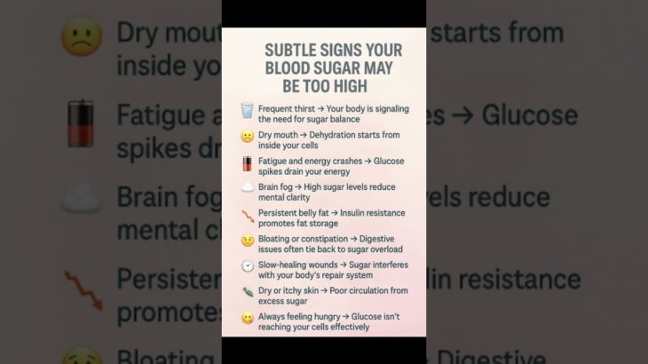High Blood Sugar? Spot These Subtle Symptoms Early!