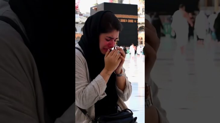 Watch the end 😍 girl Dua for Parents’ Well-being | In Madina SharifPraying Madina | Dua from Madina