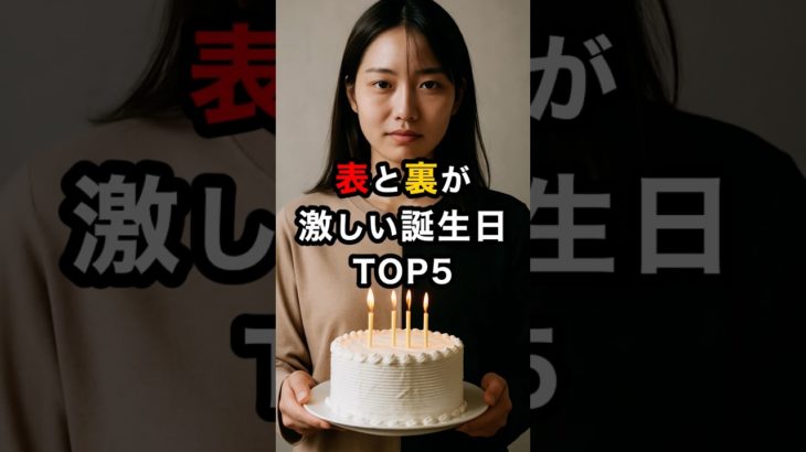 表と裏が激しい誕生日TOP5 #スピリチュアル #運気 #誕生日 #本性 #雑学 #shorts