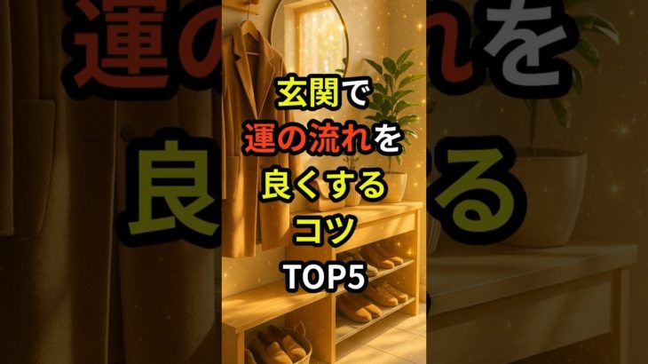 玄関で運の流れを良くするコツTOP5#shorts #スピリチュアル